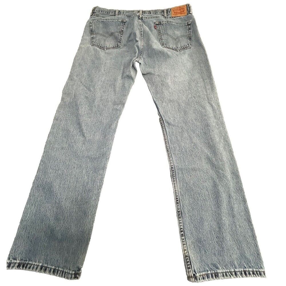 Levi's 505 Jeans Men's 40 X 30 Denim Blue Straight Leg Medium Dark Wash Pants